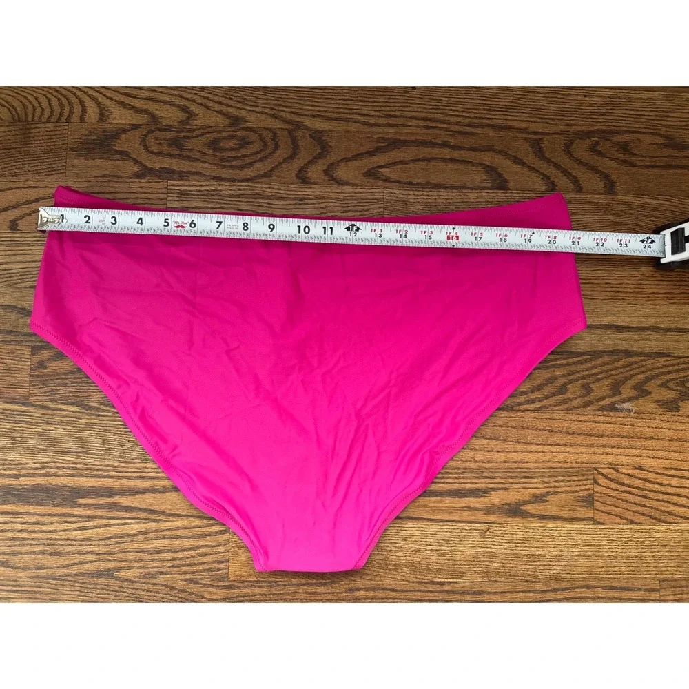 J.Crew‎ Re-imagined High-Waisted Bikini Bottom Pink BM642 Womens 3X NEW